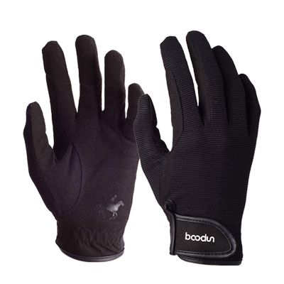 Men & Women Horse Riding Gloves,Touchscreen Horse Riding Gloves,Equestrian Outdoor Breathable Stretchable Horse Glove (M, Black)