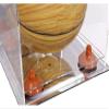 Better Display Cases Acrylic Mini - Miniature (not Full Size) Basketball Display Case with Mirror Case, Orange Risers and Mirror Base (B03/A015) view 3