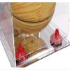 Better Display Cases Acrylic Mini - Miniature (not Full Size) Basketball Display Case with Mirror Case, Red Risers and Mirror Base (B03/A015) view 3