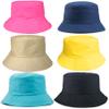 6 PCs Unisex Bucket Hats, Solid Color Sun Hat Cap for Women Sumer Beach Outdoor Travel (Set 2, 6) view 1