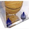 Better Display Cases Acrylic Mini - Miniature (not Full Size) Basketball Display Case with Mirror Case, Dark Blue Risers and Mirror Base (B03/A015) view 3