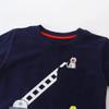 Urtrend Little Boys' Baby Toddler Kids Cotton Summer T-Shirt Shorts Set(3T,Navy4) view 3