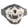  Airsoft Half Face Skull Horror Mask, Tactical Foldable Mesh Skull Mask for Halloween CS Hunting Paintball Gear view 1