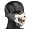  Airsoft Half Face Skull Horror Mask, Tactical Foldable Mesh Skull Mask for Halloween CS Hunting Paintball Gear view 3
