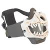  Airsoft Half Face Skull Horror Mask, Tactical Foldable Mesh Skull Mask for Halloween CS Hunting Paintball Gear view 4