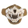  Airsoft Half Face Skull Horror Mask, Tactical Foldable Mesh Skull Mask for Halloween CS Hunting Paintball Gear view 1
