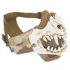  Airsoft Half Face Skull Horror Mask, Tactical Foldable Mesh Skull Mask for Halloween CS Hunting Paintball Gear view 4