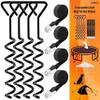 Trampoline Stakes Heavy Duty Strong and Galvanized Steel Corkscrew High Wind Anchor Kit for Trampoline Camping Tents Tie Down Anchors view 1
