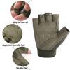 FIORETTO Fingerless Gloves, Airsoft Gloves, Half Finger Gloves for Driving, Cycling, Shooting, Hunting, Motorcycle, Climbing, Outdoor Work 2 Pairs(Black+Green) Medium view 3