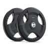 SPART Weight Plate 2-Inch Rubber Coated Olympic Grip Plate for Barbell,Solid Cast Iron Weight Plates in Pairs or Single for Strength Training,Weightlifting,Crossfit,Home Gym, 10LB, Pair view 1