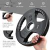 SPART Weight Plate 2-Inch Rubber Coated Olympic Grip Plate for Barbell,Solid Cast Iron Weight Plates in Pairs or Single for Strength Training,Weightlifting,Crossfit,Home Gym, 10LB, Pair view 3