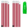 SAN LIKE Aluminum Tent Poles for Tarp - 75inch Adjustable Collapsible Poles for Awnings, Canopy, Rain Fly, Shelter - 2 Sets (5 Sections) view 1