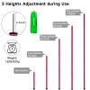 SAN LIKE Aluminum Tent Poles for Tarp - 75inch Adjustable Collapsible Poles for Awnings, Canopy, Rain Fly, Shelter - 2 Sets (5 Sections) view 2