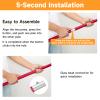 SAN LIKE Aluminum Tent Poles for Tarp - 75inch Adjustable Collapsible Poles for Awnings, Canopy, Rain Fly, Shelter - 2 Sets (5 Sections) view 4