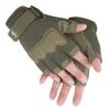 FIORETTO Fingerless Gloves, Airsoft Gloves, Half Finger Gloves for Driving, Cycling, Shooting, Hunting, Motorcycle, Climbing, Outdoor Work 2 Pairs(Black+Green) Small view 4