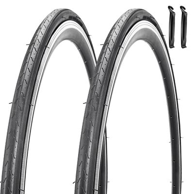 2 Pack 700x23C Bike Tire Foldable Repalcement Tires for Road Bicycle