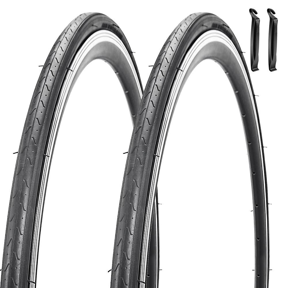2 Pack 700x23C Bike Tire Foldable Repalcement Tires for Road Bicycle