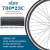 2 Pack 700x23C Bike Tire Foldable Repalcement Tires for Road Bicycle view 4