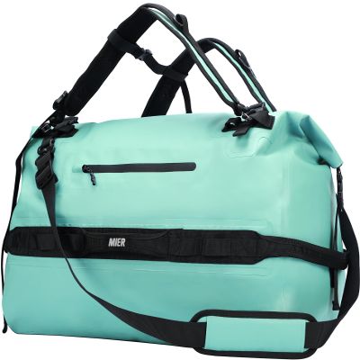 MIER Large Waterproof Duffel Bag Rolltop Dry Backpack Duffle Bags for Kayaking, Rafting, Boating, Swimming, Camping, Travel, Gym, Beach, 80L, Green