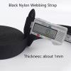 DTKJ Nylon Webbing 38mm,Heavy Duty Black Webbing Strap for Bags, Rucksack, Backpacks, Luggage Cargo Strapping view 3