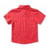 OCHENTA Boy's Plaid Short Sleeve Button Down Sports Casual Shirt Red Tag 150CM - 9-10 Years view 2