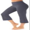 AFITNE Capri Pants for Women Bootcut Yoga Pants with Pockets High Waisted Flare Workout Bootleg Printed Yoga Crop Flared Athletic Gym Pants Grey - S view 1