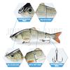 TRUSCEND Fishing Lures - Bass & Trout Swimbaits, Segmented Multi Jointed Swim Baits, Slow Sinking Swimming Lures for Freshwater & Saltwater Fishing Gear Kit view 2