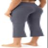 AFITNE Capri Pants for Women Bootcut Yoga Pants with Pockets High Waisted Flare Workout Bootleg Printed Yoga Crop Flared Athletic Gym Pants Grey - XXL view 4