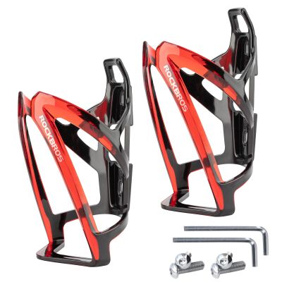 ROCKBROS Bike Water Bottle Holder Ultra-Light Bicycle Bottle Cages with Screws Tool, Universal Bike Cup Holder for Road MTB Mountain Bikes Cycling Accessories2 Pack