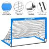 Kids Soccer Goal for Backyard Set - 2 Set of 6X4 / 4X3 ft Toddler Soccer Nets Training Equipment, Soccer Ball, Pop Up Portable Soccer Set for Kids and Youth Games and Training Goals Ages 3-16 Gift view 3