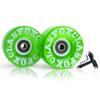 CLAS FOX 78A Indoor or Outdoor 65x35mm Quad Roller Skate Wheels with ABEC-9 Bearings 8 Pcs (Emerald Green) view 1