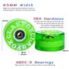 CLAS FOX 78A Indoor or Outdoor 65x35mm Quad Roller Skate Wheels with ABEC-9 Bearings 8 Pcs (Emerald Green) view 3
