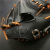 2022 Young Adult Fastpitch Glove Series,Brown with Black PVC 32" Fastpitch Catcher's Mitt,Left (Black) view 3