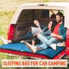 MEREZA Double Sleeping Bag for Adults Mens with Pillow, XL Queen Size for All Season Camping Hiking Backpacking 2 Person Sleeping Bags for Cold Weather & Warm (Diamond Blue) view 4