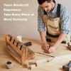 DGWJSU Pistol Rack Gun Safe, Real Wood Handgun Rack Holder for Gun Cabinet Accessories, Rustic Style Gun Rack Organizer for Nightstand, Gifts for Men view 3