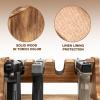 DGWJSU Pistol Rack Gun Safe, Real Wood Handgun Rack Holder for Gun Cabinet Accessories, Rustic Style Gun Rack Organizer for Nightstand, Gifts for Men view 4
