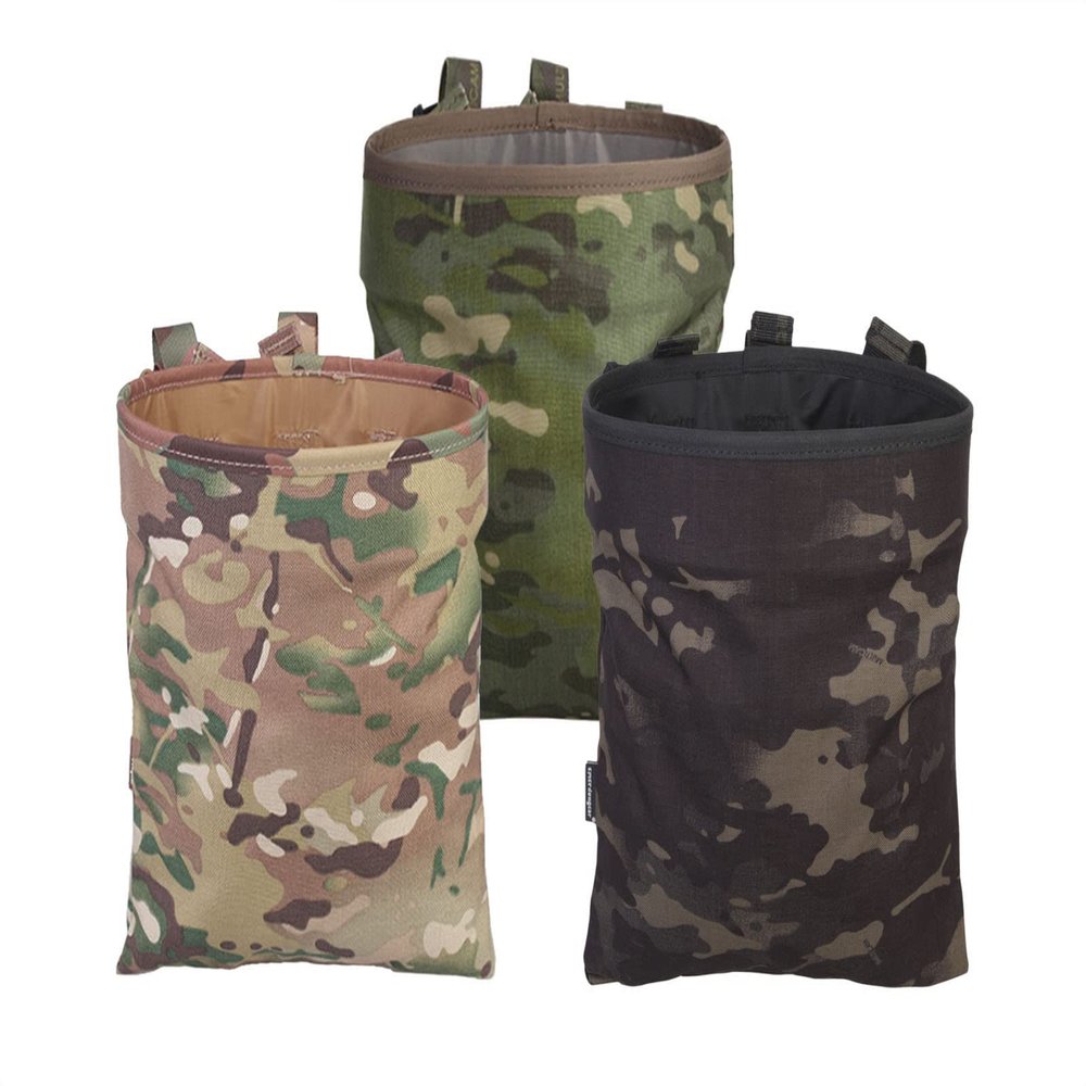 Airsoft Molle Magazine Dump Pouch Tactical Recycling Bag (Multicam Black)