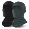 YESLIFE 2 Pieces Balaclava Ski Mask for Men and Women, Winter Face Mask, Shiesty for Skiing, Snowboarding & Motorcycle (Dark Grey+Black) view 1