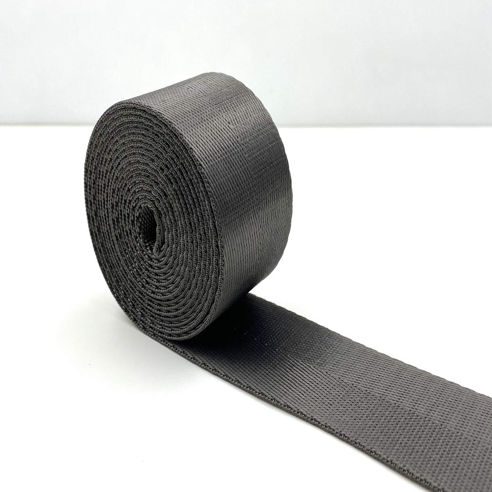 Nylon Webbing Ribbon 1 1/2 inch (38mm) Heavy Weight Gray Strap Replacement 5 Yards ZE25