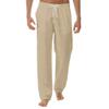 QWENTMTNTY Baggy Pants for Men Linen Cotton Casual Loose Hippie Boho Yoga Summer Solid Color Drawstring Stretch Harem Pants view 1