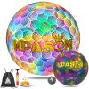 KPASON Soccer Ball, Holographic Glowing Soccer Ball Size 4, Reflective Soccer Gift for Indoor-Outdoor Soccer Training view 1