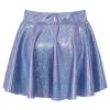 Aislor Girl's Metallic Flared Skater Skort Ballet Dance Athletic Mini Skirt Latin Ballroom Performance Scooter Skirt Royal Blue 6-8 Years view 2