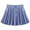 Aislor Girl's Metallic Flared Skater Skort Ballet Dance Athletic Mini Skirt Latin Ballroom Performance Scooter Skirt Royal Blue 6-8 Years view 3