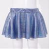Aislor Girl's Metallic Flared Skater Skort Ballet Dance Athletic Mini Skirt Latin Ballroom Performance Scooter Skirt Royal Blue 6-8 Years view 4