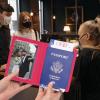Passport Holder 2Pcs, Passport Cover Wallet Case for Women Men Family, Passports Book Holders Travel Must Haves Cruise Ship Essentials (Black & Rose Red) view 3