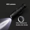 LThyzszb Tactical Picatinny Flashlight M300A Mini Light LED Whitelight with Strobe Weapon Light with Pressure Switch Tactical Flashlight 400 Lumens, Black view 4