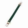 Leather Replacement Top Handle in Emerald Green Compatible with NeoNoe and Designer Bags,  Wide Leather Short Handle and U-Shaped Leather Strap view 3