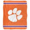Clemson University Blanket, 50"X60" Primary Logo,Silky Touch Sherpa Back Super Soft Throw Blanket view 2