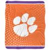 Clemson University Blanket, 50"X60" Logo Dots,Silky Touch Sherpa Back Super Soft Throw Blanket view 2