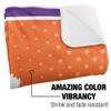 Clemson University Blanket, 50"X60" Logo Dots,Silky Touch Sherpa Back Super Soft Throw Blanket view 3